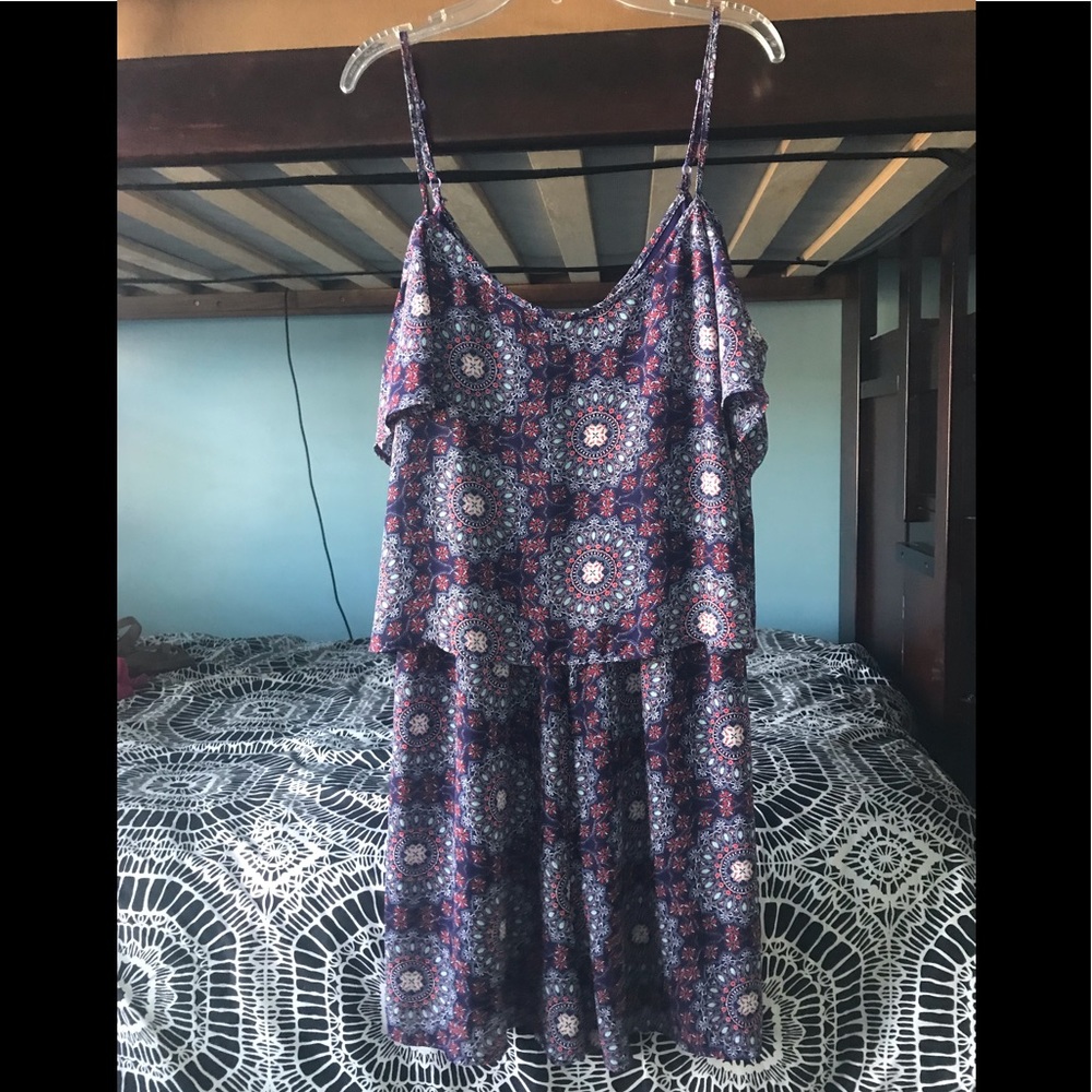 Blue, Purple, and Pink romper